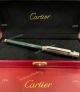 Imitation Cartier Santos Rollerball pen Silver and Green Best gift (3)_th.jpg
